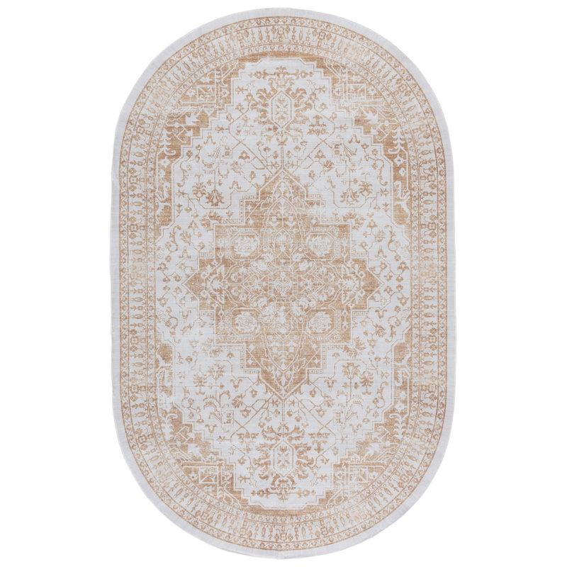 Arizona Performance Machine Washable Oriental Rug, Oval 5' x 8'