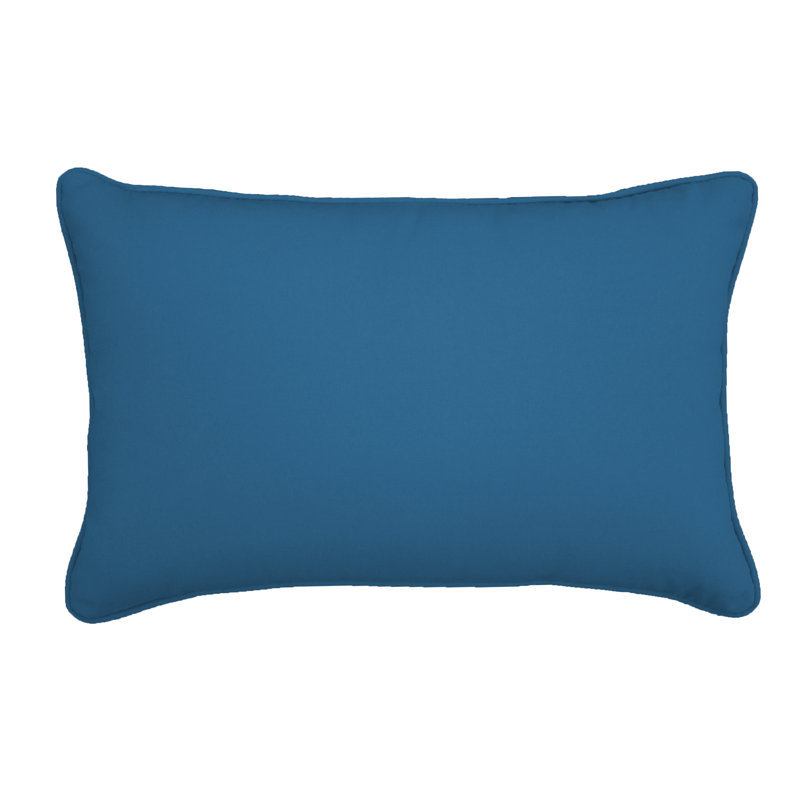 Sunbrella® Outdoor Reversible Throw Pillow, Canvas Regatta, 13" H x 21" W
