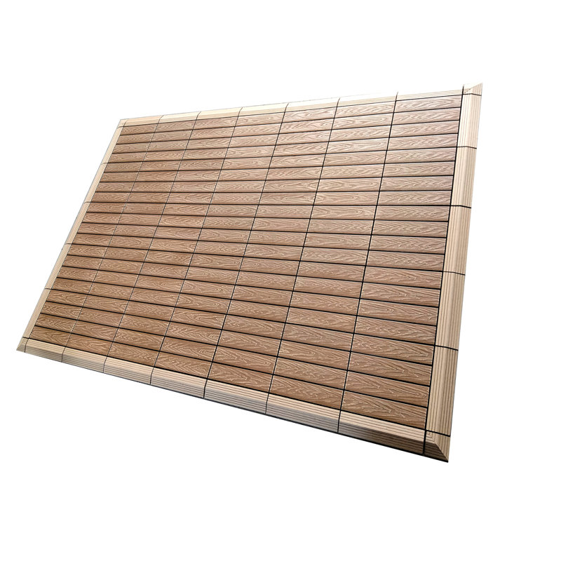 11.8'' L x 2.9'' W Composite Interlocking Deck Side Trim in Oak