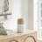 Prader Contemporary Two Tone Cylindrical Tabletop Vase - White And Beech