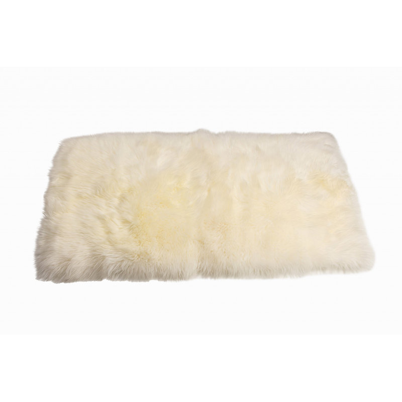 Tapis naturel en peau de mouton rectangulaire, Rectangulaire 3 pi x 5 pi
