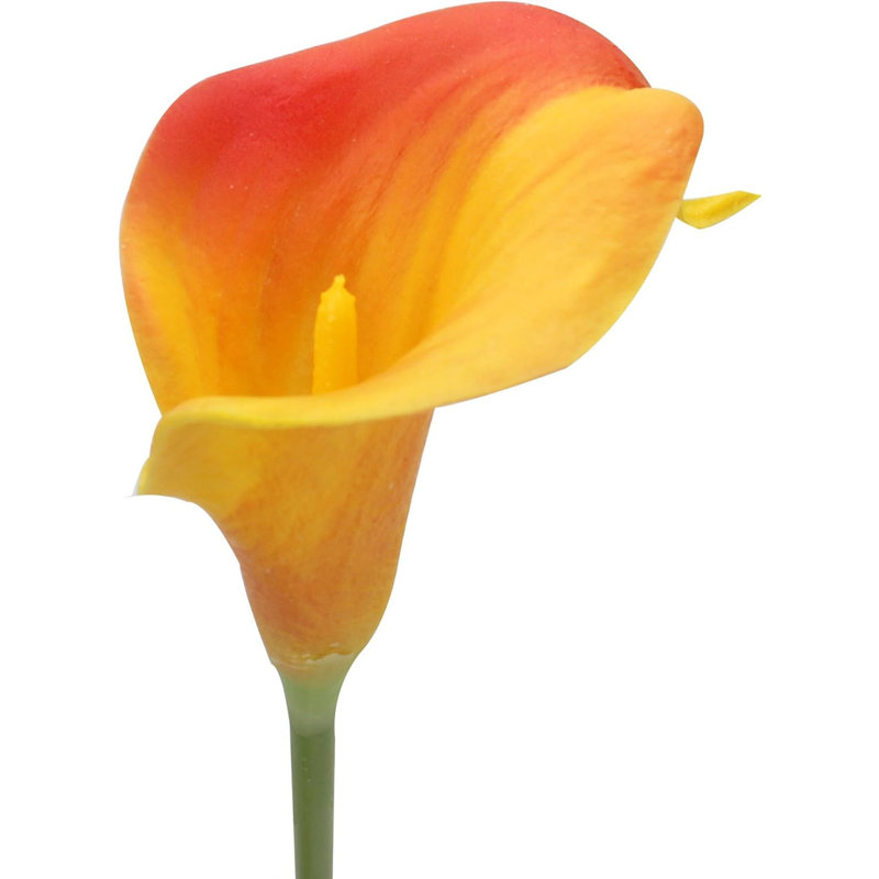 20 pièces de fleurs de lis Calla artificielles, Orange