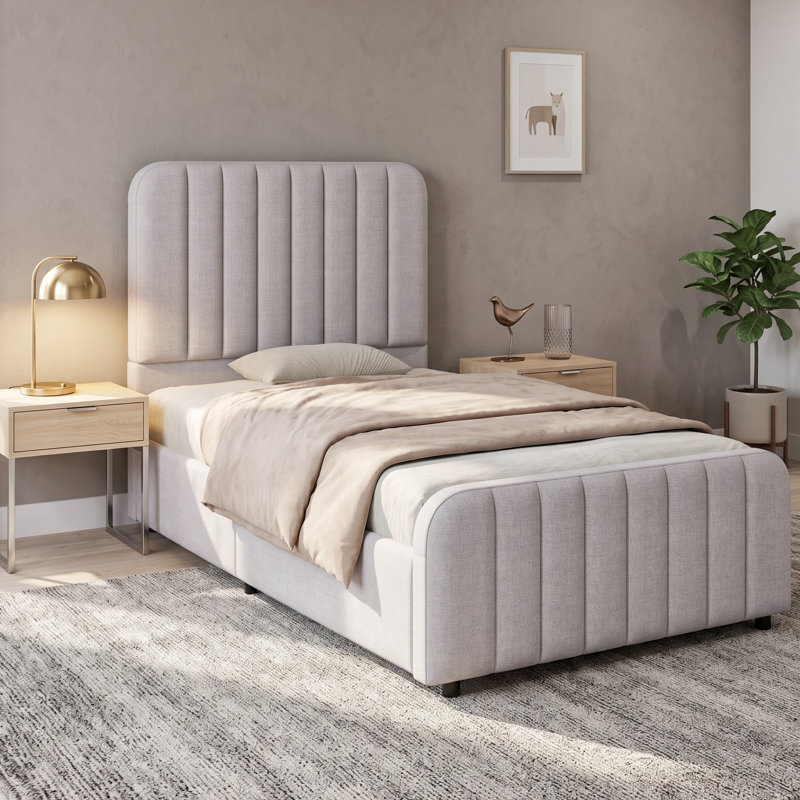 Bed, Light Gray