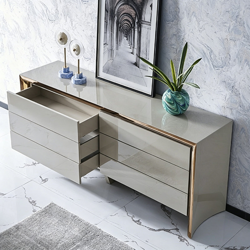 Meuble télé gris italien à design minimaliste