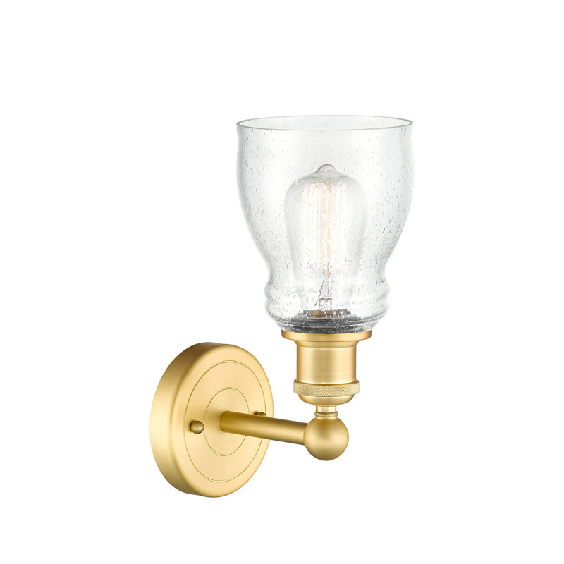 Cascades Armed Sconce, Seedy, Satin Gold