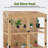 40.2" W x 24" D Wooden Cold Frame Greenhouse with Adjustable Shelf & Lockable Door