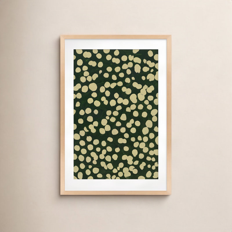 «Navi Lichen on Winter Green» par Michela Sorrentino - Peinture, H 20 po x l 14 po x P 1,25 po, Brun