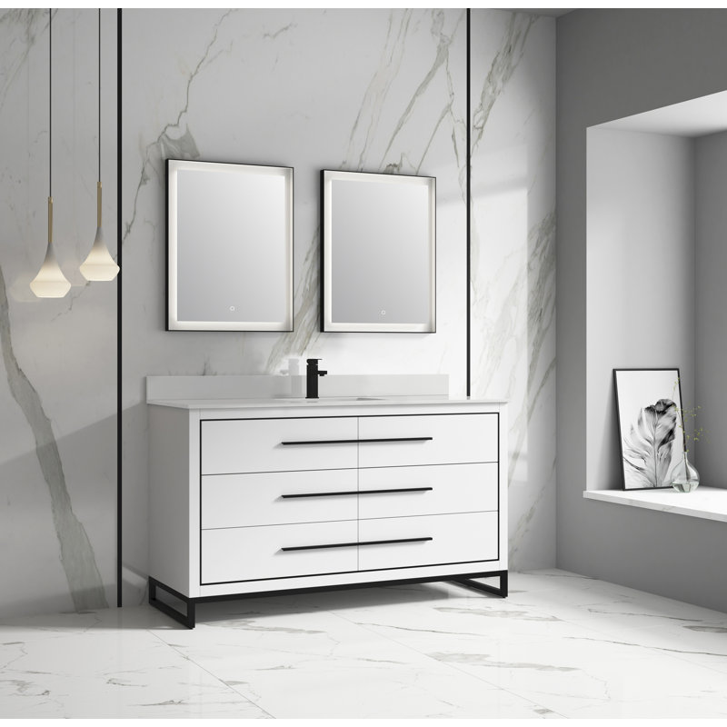 Ensemble de meuble-lavabo simple 60 po Homole