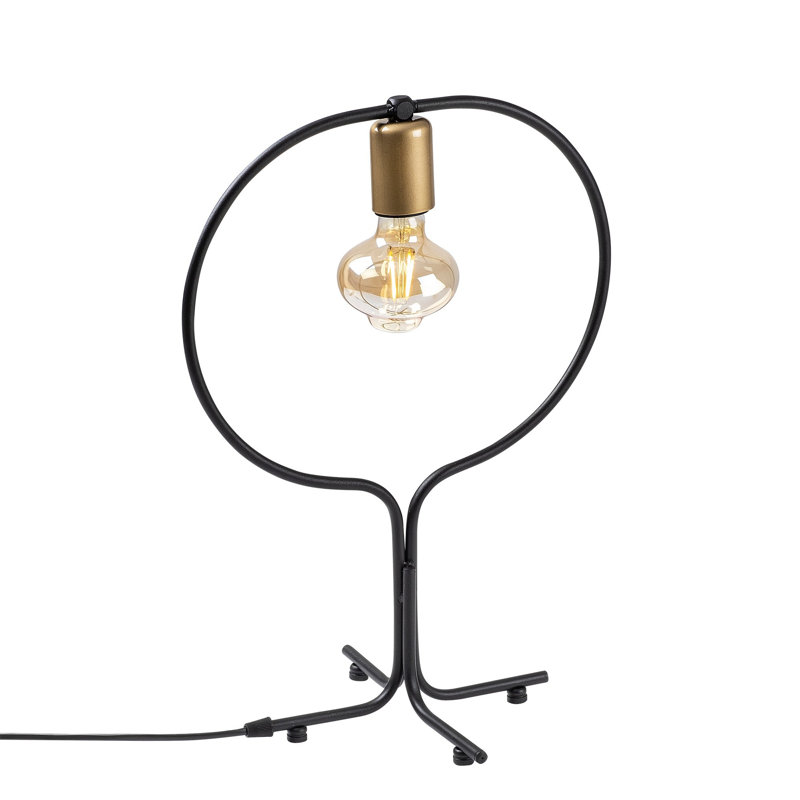 Lampe de table noire 18,11 po Kason
