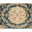 Hand Knotted Wool Oriental Area Rug in Green And Ivory