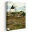 «Rustic Windmill Landscape», art traditionnel de paysage abstrait-297307469