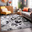 Tapis gris / argenté / noir Rooshi-33381050
