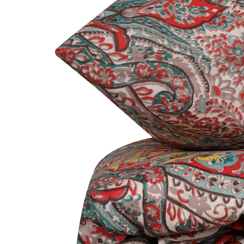 Cotton Blend Paisley Duvet Cover