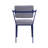 Cargo Gray Fabric & Blue Finish Office Chair-117068263