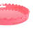 Effa Hand-Crafted Round Scalloped Wood Tray-335682545