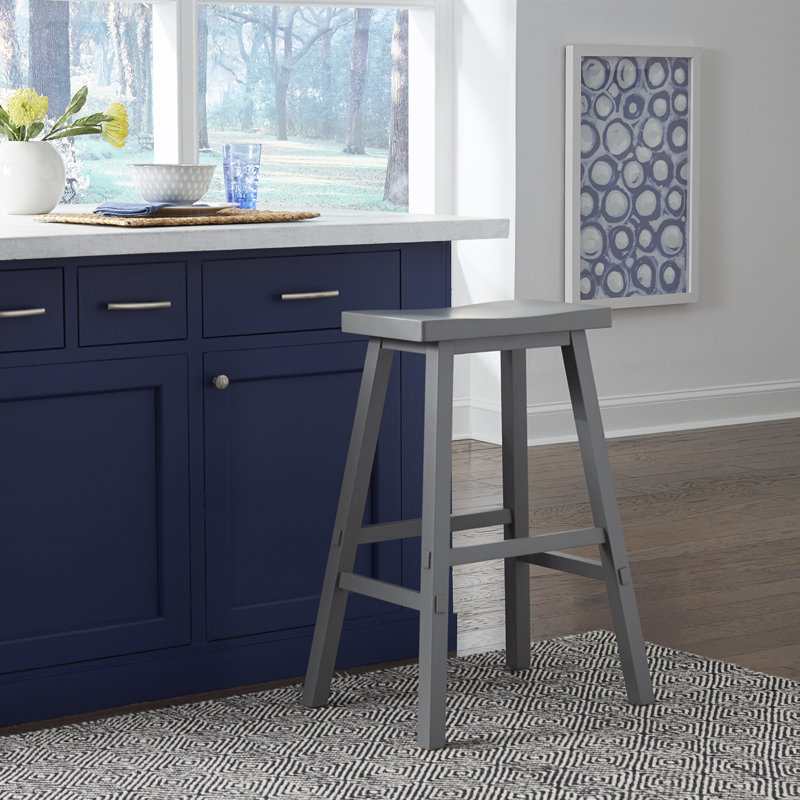 Knaack Barstool w/ Chair Glides, Gray, Bar Stool (30" Seat Height)