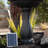 3.7 ft Tall Solar Powered Two-Tier Outdoor Garden Fountain with Auto Shut-Off Pump - Black-481190059