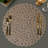 Polyester Embroidered Round Placemat