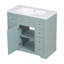 Meuble-lavabo 36 po avec lavabo, une armoire et six tiroirs, tablette réglable-495918826