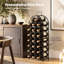 Wine Rack 23 Bottles Freestanding Storage Organiser Stand Home Black