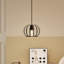 1 - Light Matte Black Chandelier Pendant