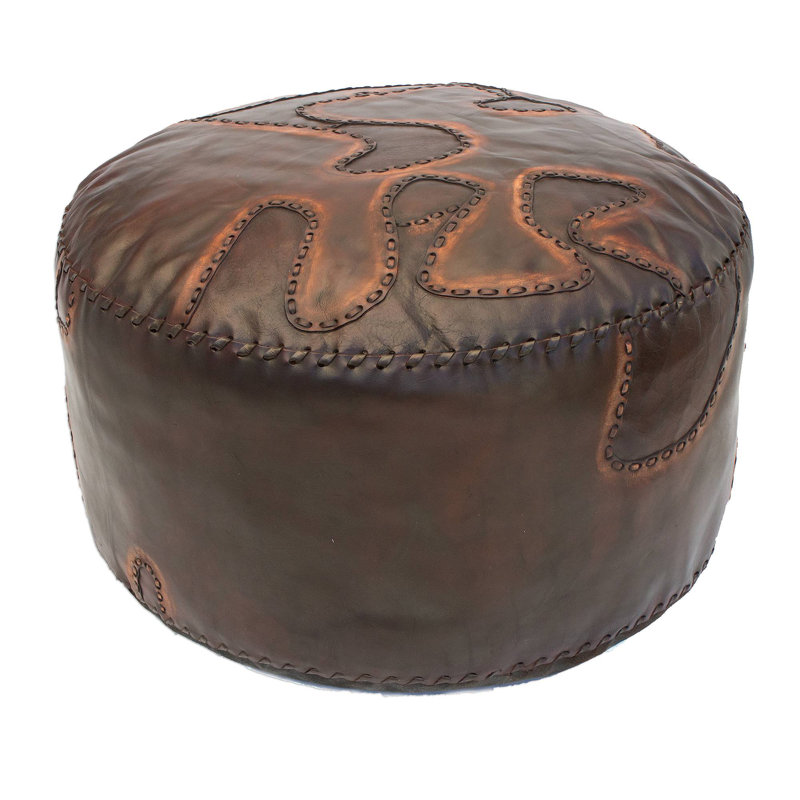 repose-pieds en cuir vagues burst Sylacauga