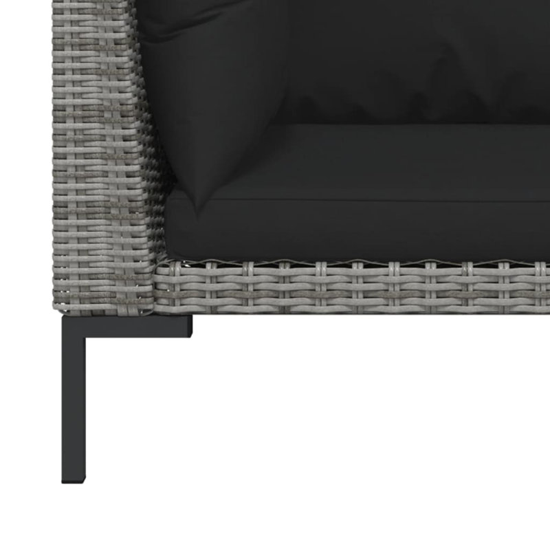Vidaxl Garden Lounge Set Dark Grey
