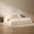  Cloud King Upholstered Platform Bed Frame, Low Profile Grounded Design With Plush Headboard & Footboard, Wood Slat Support, Noise-Free, No Box Spring Required-1290705230