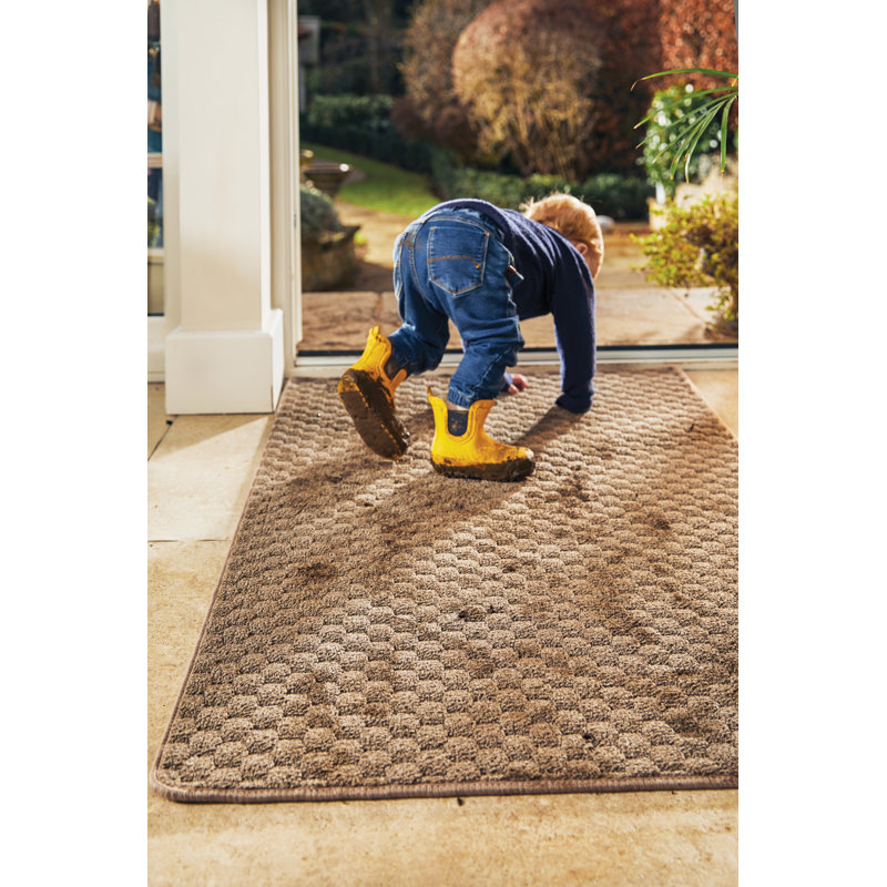 My Mat Sculptured Washable Honeycomb Mink, Rectangle 200 x 290cm