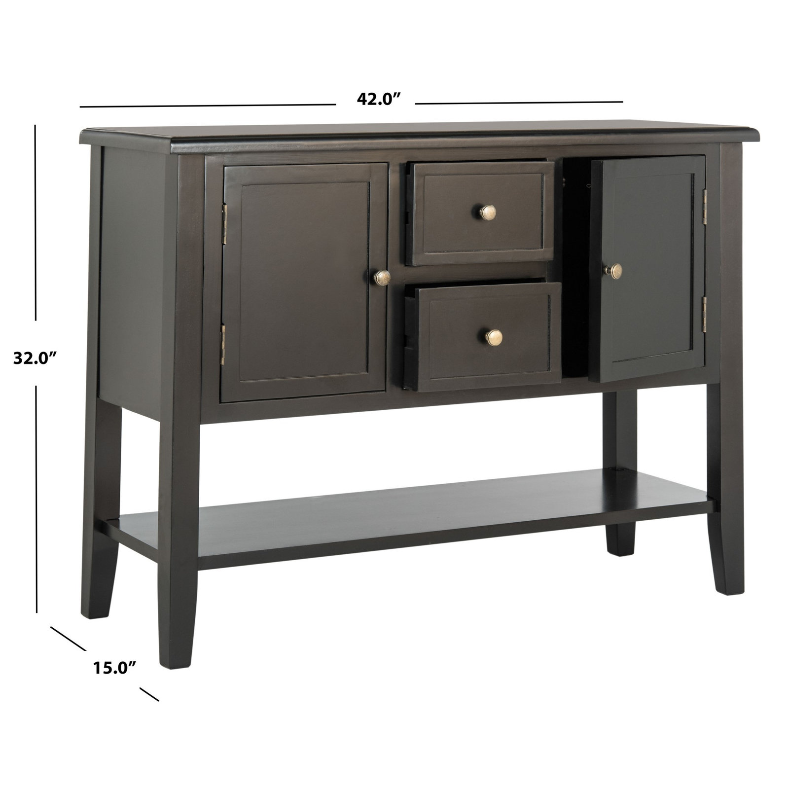 Storage Cabinet, Black