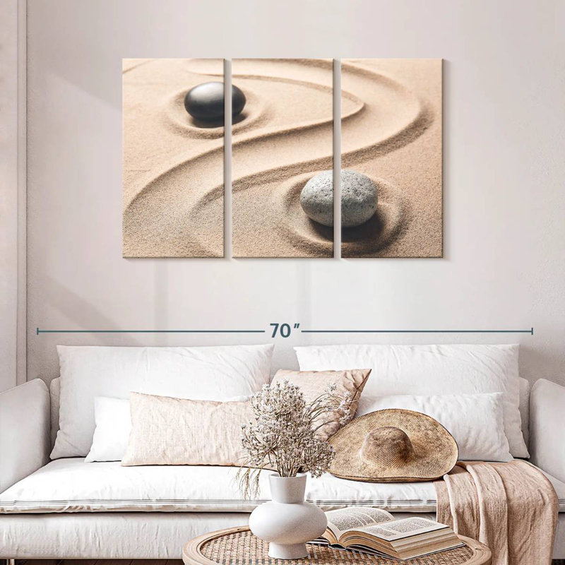 Pierres Kerrick Yin Yang, H 28 po x l 45 po