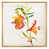Toile avec cadre flottant or