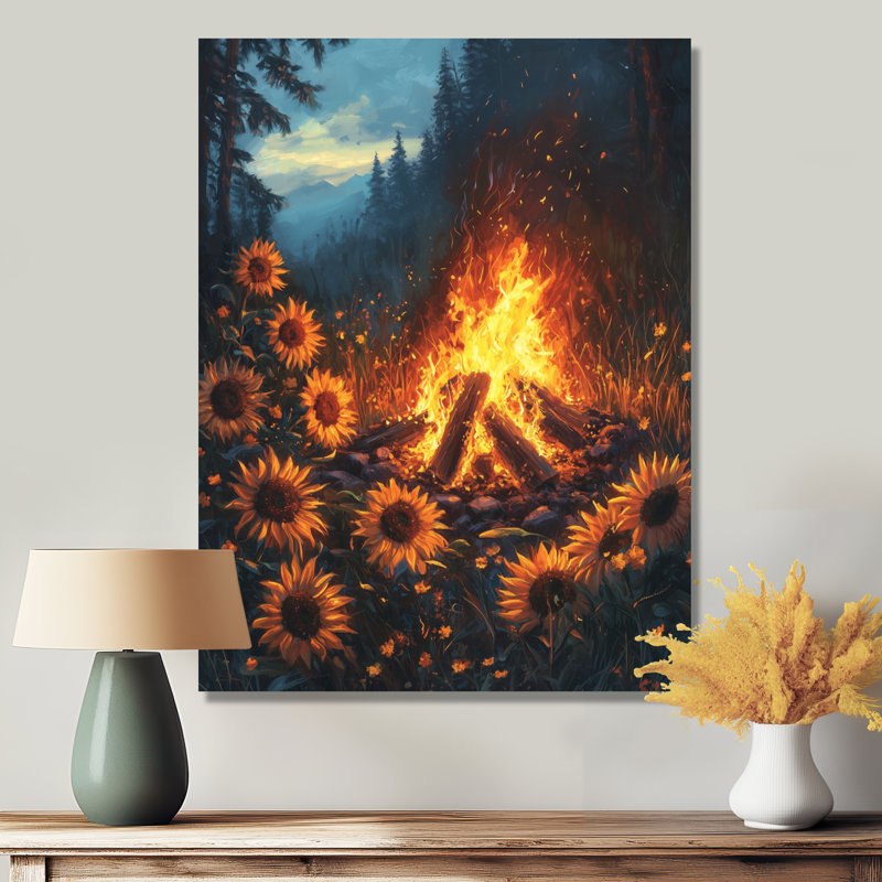 Dorus - art mural sur toile florale, H 40 po x l 30 po, Toile tendue, Ne s’applique pas