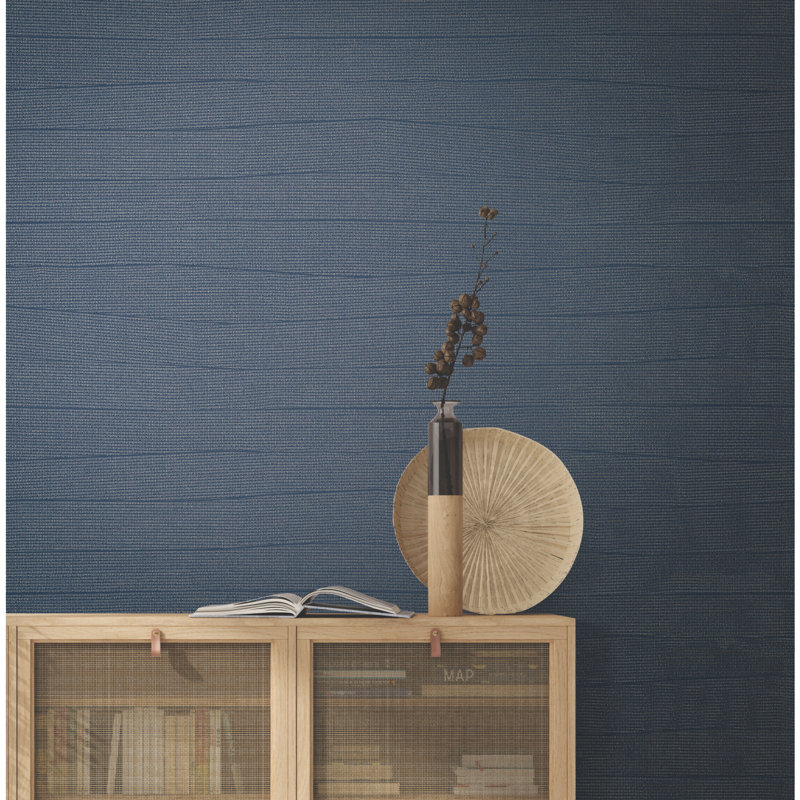Rouleau de papier peint L 27 pi x l 27 po Almus, Bleu marine