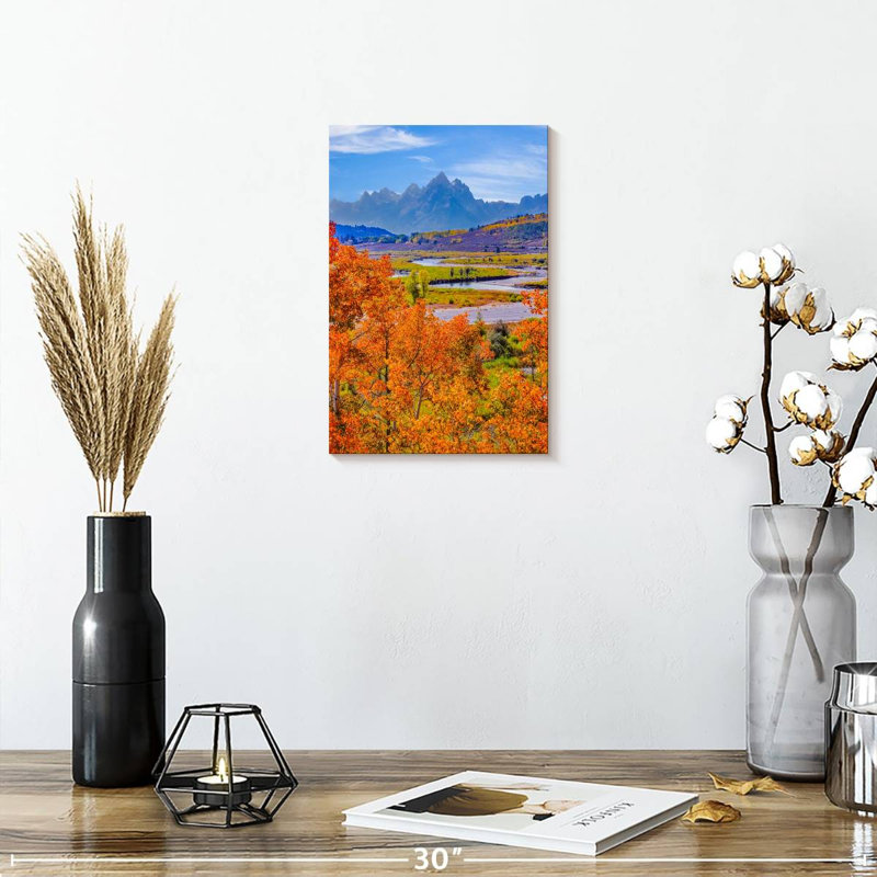 Trembles d'Alvord à Grand Teton, H 12 po x l 8 po