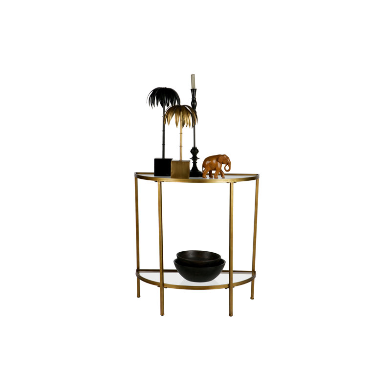Glass Top End Table