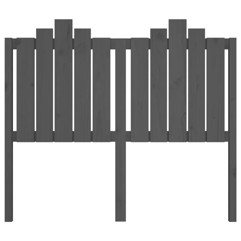Rollegem Solid Wood Headboard, Grey, Small Double (4')