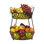 Gourmet Basics par Mikasa Loop and Lattice Wire Basket, noir antique
