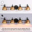 Garuda Black/Brass Dimmable Modern Vanity Light With Dome Shade-1314034345