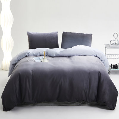 Velvet Comforter Flannel 3 PCs Bedding Set Farmhouse Warm Bed Comforter Set