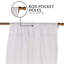 Paire de rideaux semi-transparents avec passe-tringle Azariah