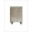 Table de chevet beige en velours