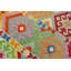 Tapis géométrique en laine rouge et bleu 8 pi 3 po x 10 pi 8 po Kelwen