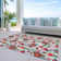 Machine Washable Indoor/Outdoor Christmas Nutcracker Xhevrie Ivory Rug