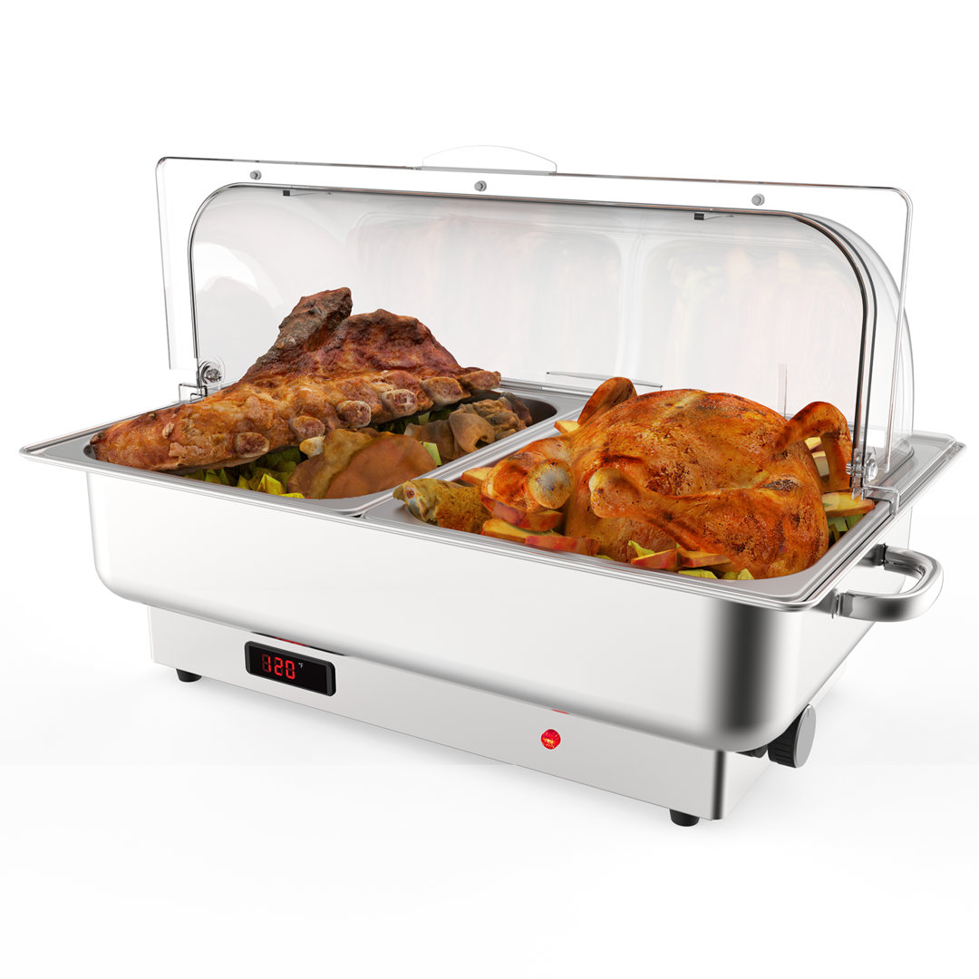 Stainless Steel Rectangle Chafing Dish The Party Aisle™