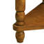 Table d'appoint rectangulaire 33,8 po avec 3 pieds en bois massif gris ardoise