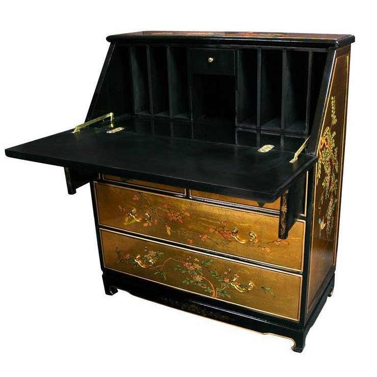 Dhruvika Solid Wood Secretary Desk