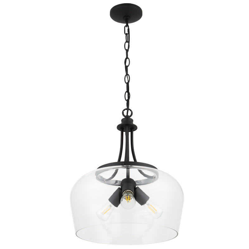 Luminaire suspendu en dôme 3 lumières unique Geier
