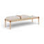 Banc rembourré en tissu texturé beige Nara-1709390211-1709390210