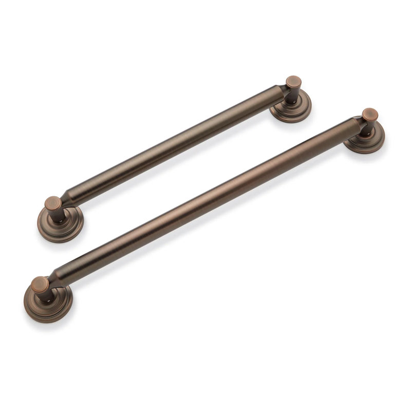 Signature Hardware Inglewood Grab Bar, Polished Nickel, 27.125" L